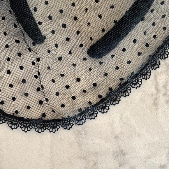 BLACK VELVET AND LACE DISNEY PARKS MICKEY EARS 🖤🖤🖤 - Picture 6 of 7